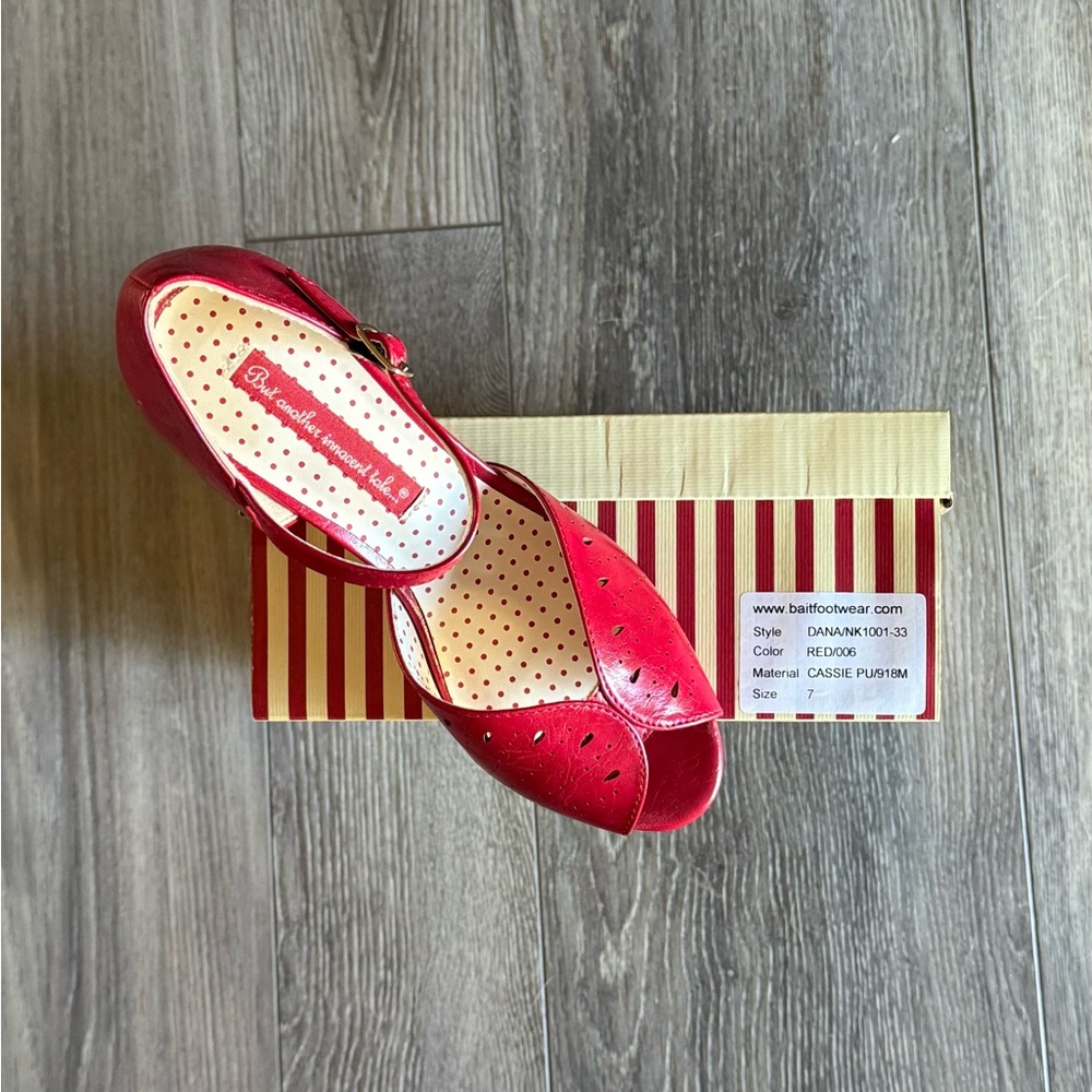 BAIT Footwear Scarlet Peep Toe Heels